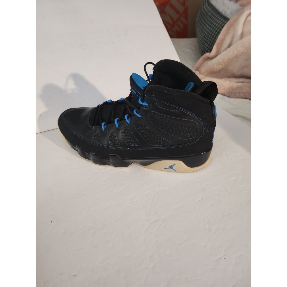 Nike Air Jordan 9 Retro Photo Blue Black Sneakers 302370-007 Mens 13 - Picture 6 of 8